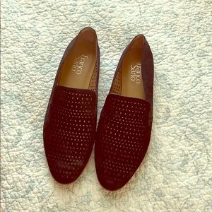 New Franco Sarto Black Leather Upper Flats
